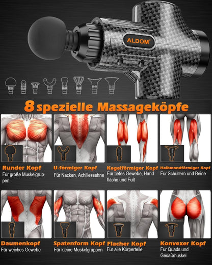 Massage gun for deep relaxation