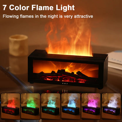 Fireplace-style humidifier