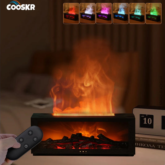 Fireplace-style humidifier