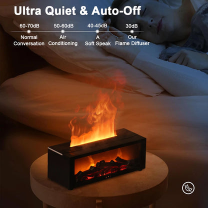 Fireplace-style humidifier