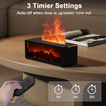 Fireplace-style humidifier
